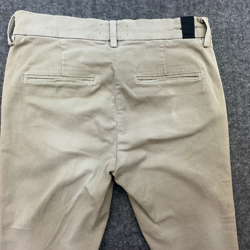 VINCE Casual Trouser Pant Khaki Chinos USA Made Womens Sz 6 - Picture 9 of 10